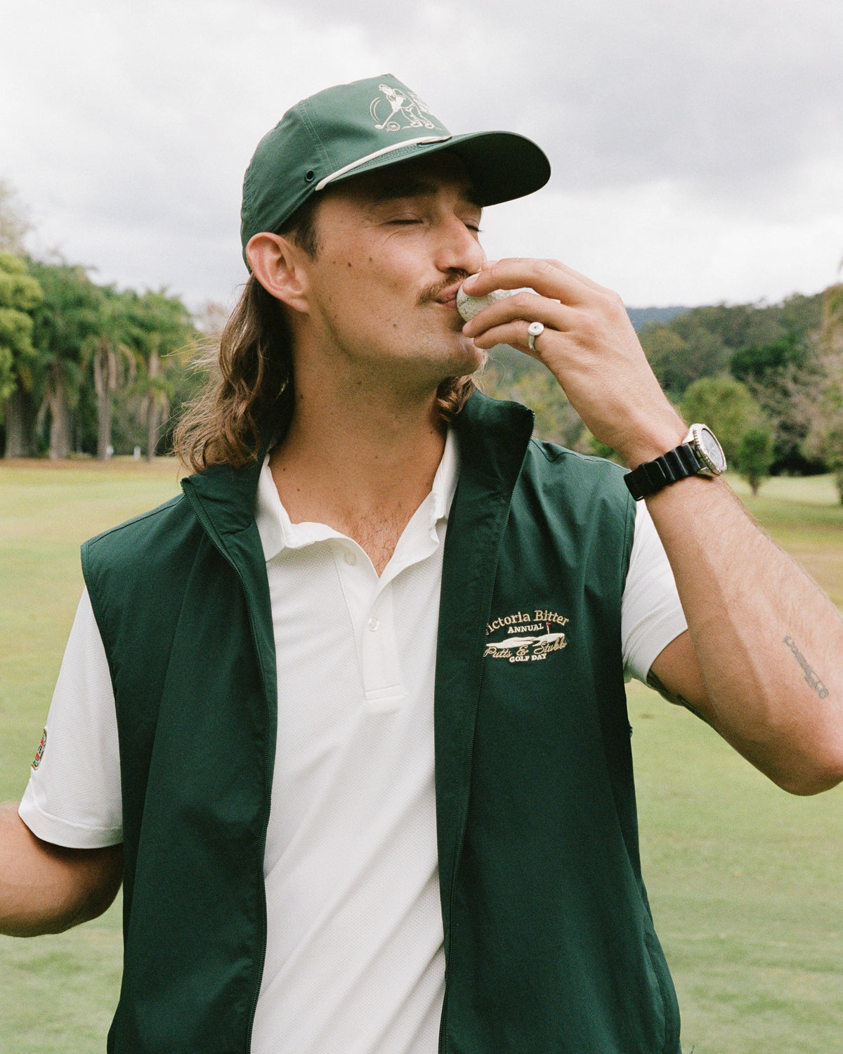 VB Golf Frothtech Vest - Green-thumbmail-2