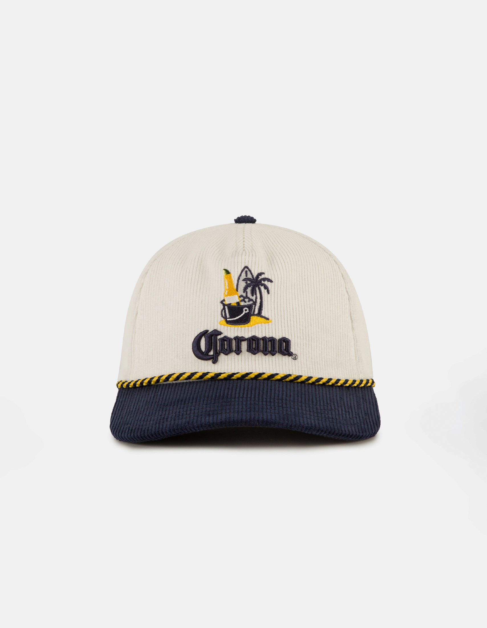 Corona Pro Corduroy Ivory Navy Vibes Cap