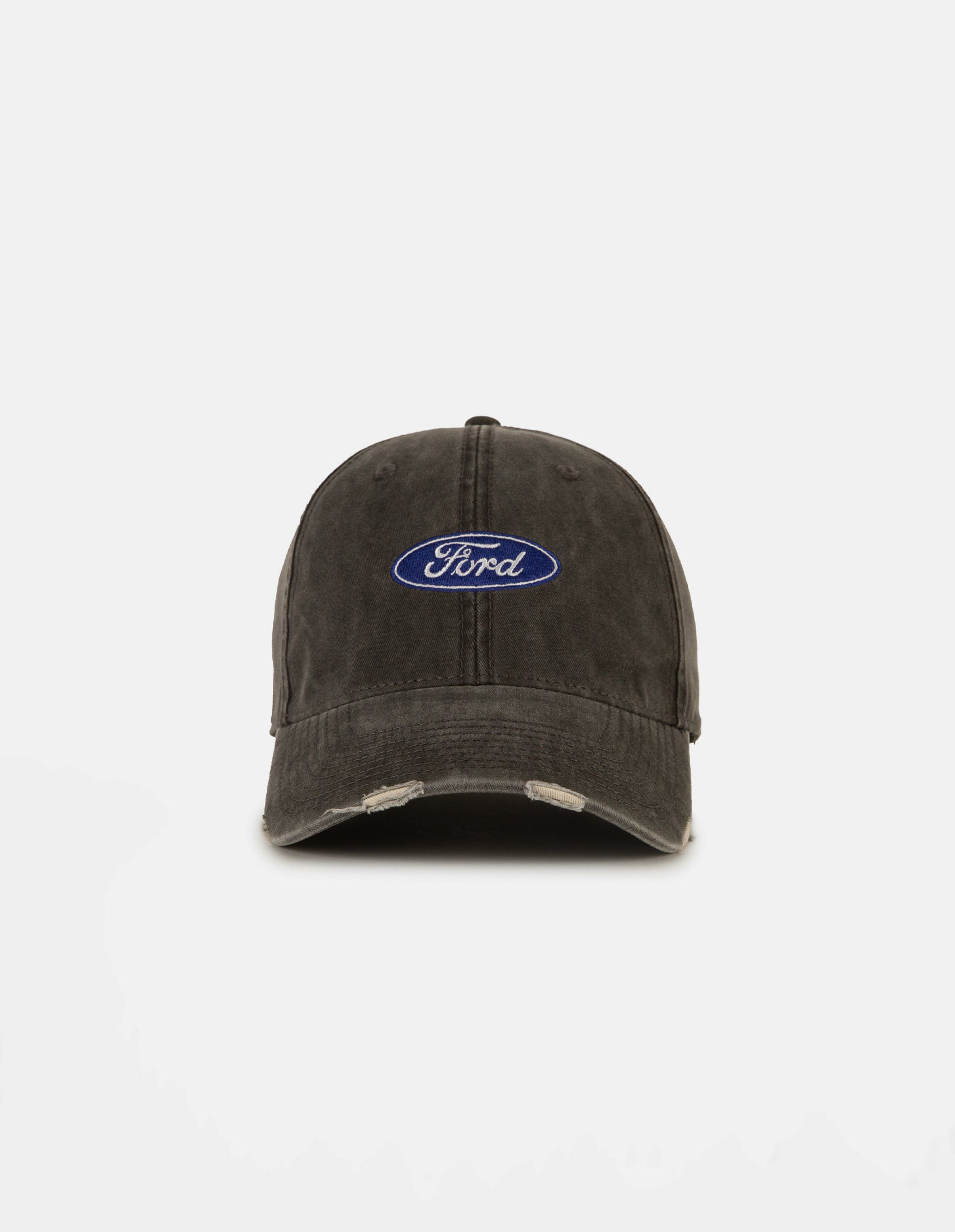 Ford Ballpark Distressed Black Heavy Wash Cap