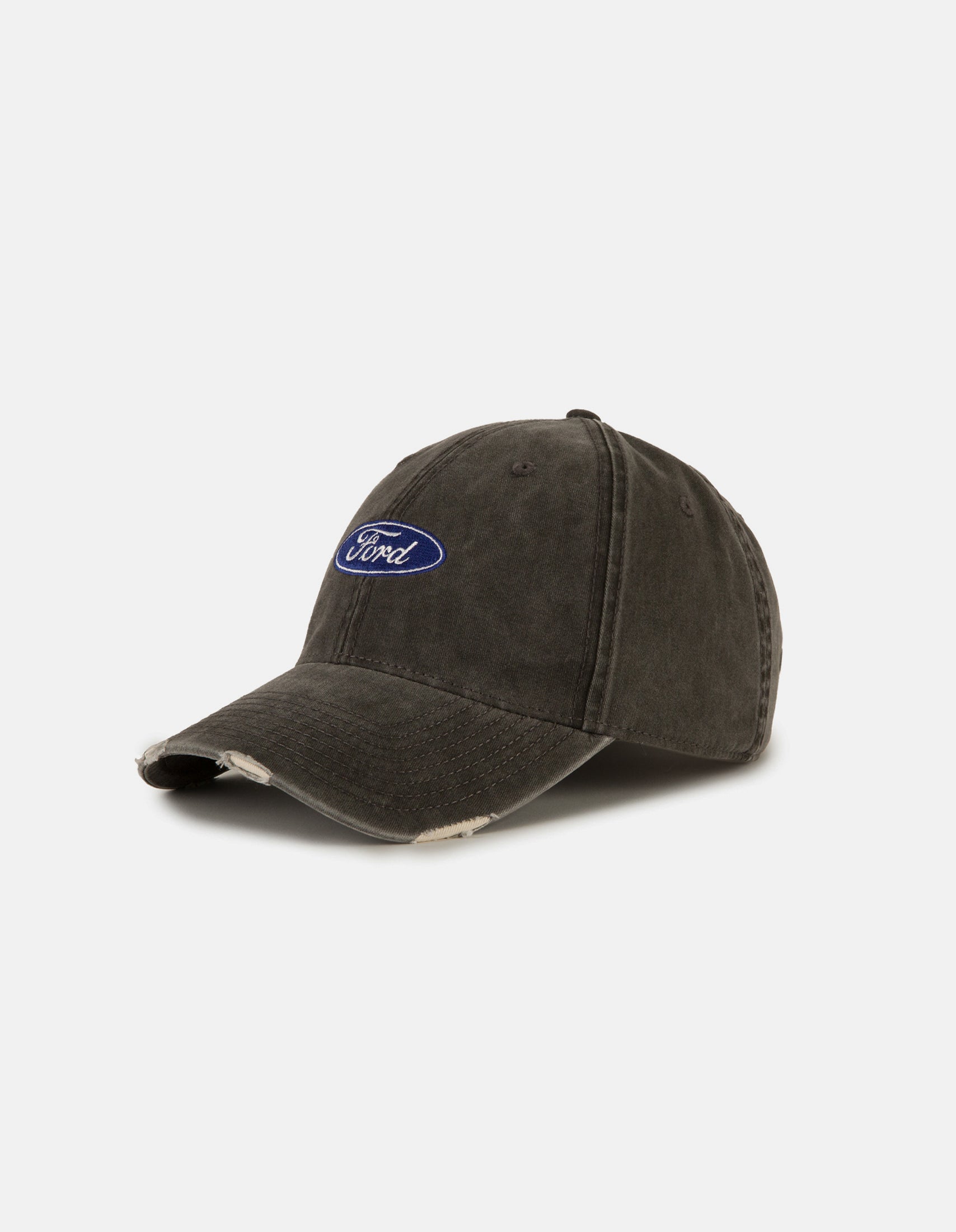 Ford Ballpark Distressed Black Heavy Wash Cap