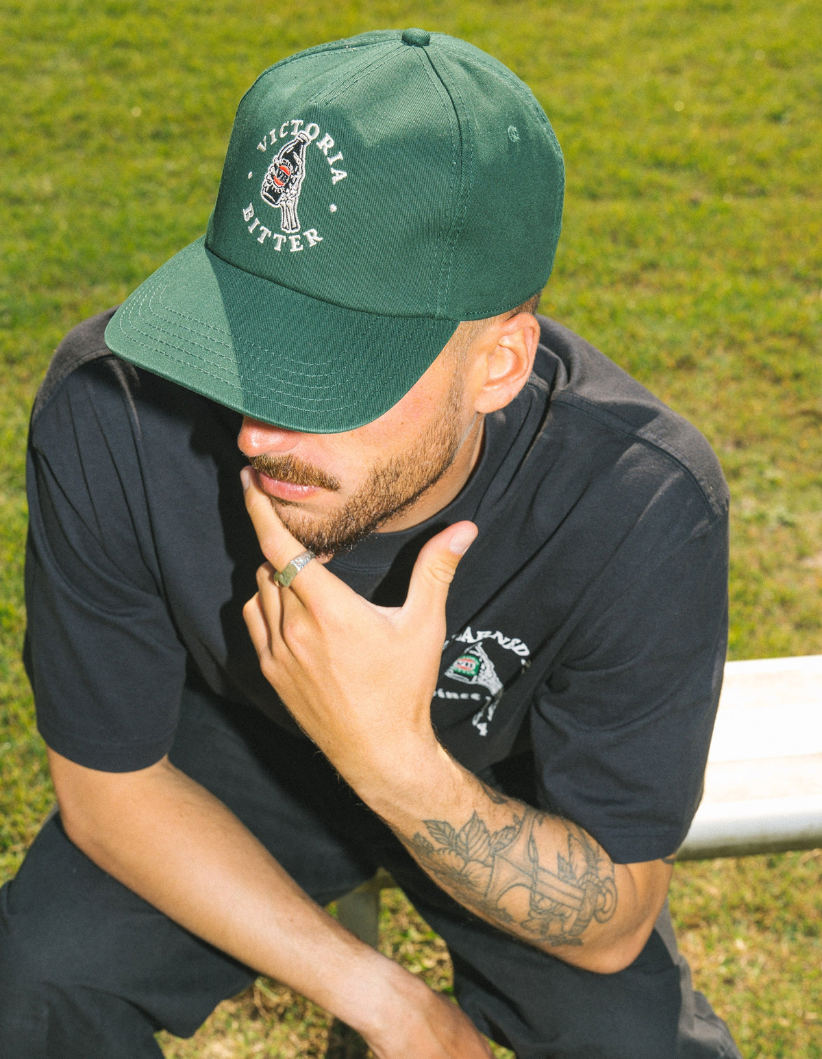 VB Pro Green Stubby Skele Cap